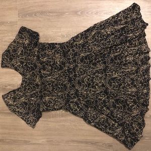 Black & Gold Metallic Dress